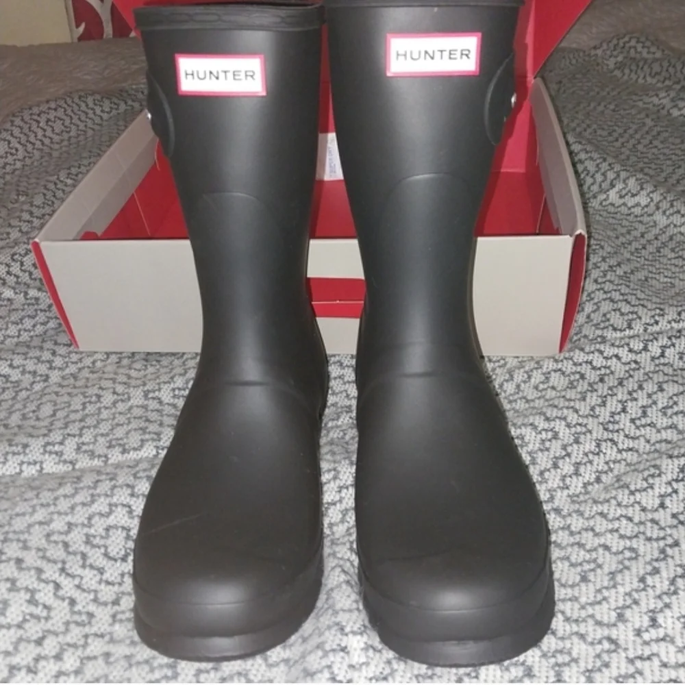 Hunter Men's‎ Black Rain Boots